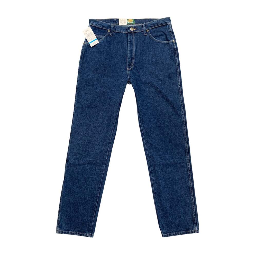 Cabelas Jeans Mens 36 Blue Roughneck Traditional Fit Straight Leg Medium Wash